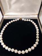 Vintage melk glazen collier, Sieraden, Tassen en Uiterlijk, Antieke sieraden, Ophalen of Verzenden, Overige materialen, Ketting