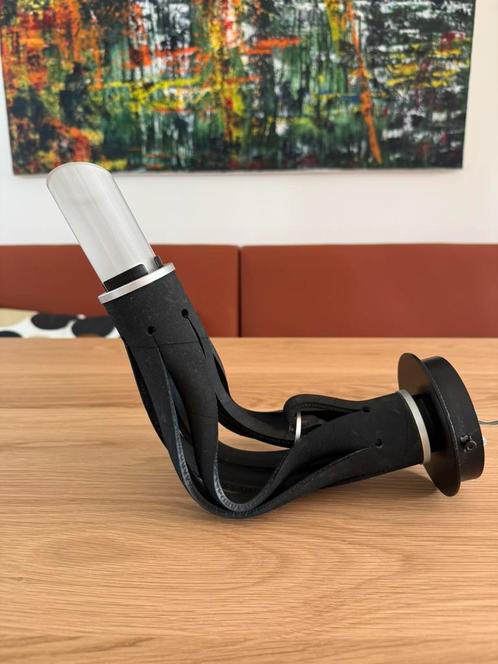 Zwarte design wandkamp Terzani limited edition, Huis en Inrichting, Lampen | Wandlampen, Gebruikt, Glas, Metaal, Overige materialen