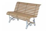 Horeca terras banken SIERLIJK metaal fsc hardhout 120/180 cm, Ophalen of Verzenden, Meubilair