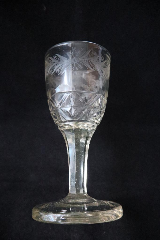 Antiek likeur glas Frankrijk c 1830, Antiek en Kunst, Antiek | Glas en Kristal, Ophalen of Verzenden