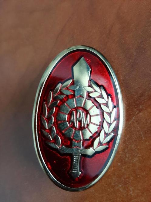 Borstzakembleem Leger Macedonie APM Balkan, Verzamelen, Militaria | Algemeen, Landmacht, Embleem of Badge, Overige gebieden, Ophalen of Verzenden
