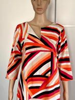 J374 Vanilia maat 38=M jurk jurkje rood/wit/beige/zwart, Maat 38/40 (M), Vanilia, Ophalen of Verzenden, Zo goed als nieuw