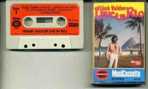 Frank Valdor Live in Rio 12 nrs cassette 1972 ZGAN, Cd's en Dvd's, Cassettebandjes, Zo goed als nieuw, Origineel, Pop, 1 bandje