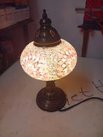 Mooie Mozaïek glazen Turkse tafel Lamp uit Turkije, Ophalen of Verzenden, Zo goed als nieuw, Glas, Minder dan 100 cm