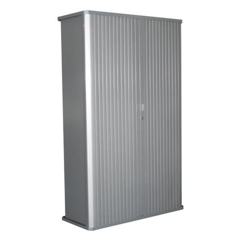 Gispen Octa Roldeurkast Zilvergrijs 195 x 120 x 50, Huis en Inrichting, Kasten | Roldeurkasten en Archiefkasten, Gebruikt, 150 tot 200 cm