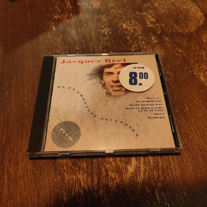 Jacques Brel - De 24 Grootste Successen CD, Cd's en Dvd's, Cd's | Franstalig, Zo goed als nieuw, Ophalen of Verzenden