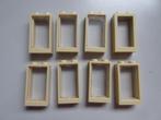 nr. 8872, 8 Beige raampjes met glas (80593) Verzenden kan., Kinderen en Baby's, Speelgoed | Duplo en Lego, Ophalen, Zo goed als nieuw