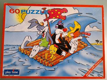 Leuke puzzel van Bugs Bunny en vriendjes 60 stukjes beschikbaar voor biedingen