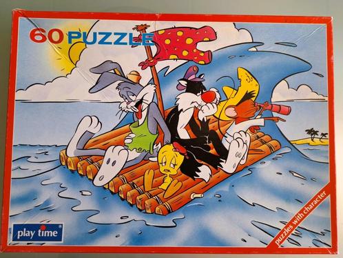 Leuke puzzel van Bugs Bunny en vriendjes 60 stukjes, Kinderen en Baby's, Speelgoed | Kinderpuzzels, Gebruikt, Meer dan 50 stukjes