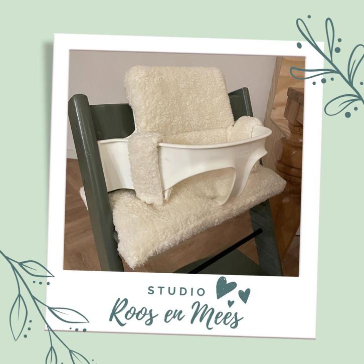 Stokke Tripp Trapp kussenset in teddy stof!, Kinderen en Baby's, Kinderstoelen, Nieuw, Meegroeistoel, Stoelverkleiner, Ophalen of Verzenden