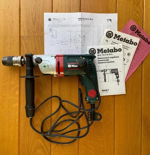 Z.g.a.n. Metabo Sb E 751 klopboormachine, Doe-het-zelf en Verbouw, Gereedschap | Boormachines, Zo goed als nieuw, Boormachine