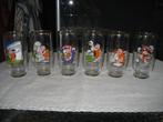 flinstones glazen, complete set van 6 st. met pop (+/- 1964), Ophalen, Overige figuren, Zo goed als nieuw, Gebruiksvoorwerp