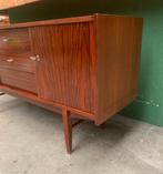 Houten dressoir lades vintage retro kast, Ophalen, Gebruikt, 100 tot 150 cm, Onbekend