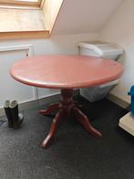 Houten tafel - Opknapper - Gratis!, Ophalen, Gebruikt, Rond, Landelijk