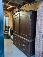 Antieke Biedermeier kuifkast, Ophalen of Verzenden, Gebruikt, 50 tot 75 cm, 200 cm of meer