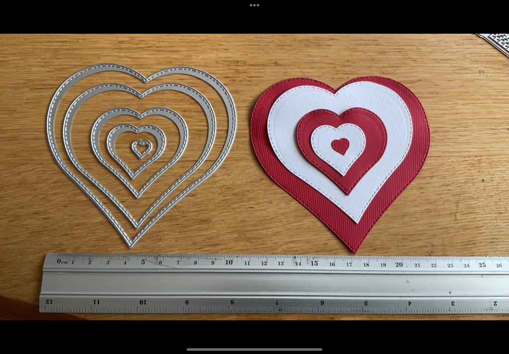 Snijmal set 5 delig harten 341, Ophalen of Verzenden, Zo goed als nieuw, Pons of Mal