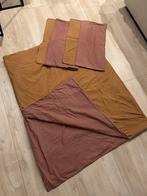 2-zijdig dekbed overtrek okergeel terra 200 x 220, Gebruikt, Overige kleuren, Dekbedovertrek, Tweepersoons