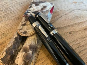 Set Montblanc Platinum Boheme Vulpen + Balpen Zwarte Onyx beschikbaar voor biedingen