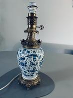 Omgebouwde olielamp nú elektrisch, Overige materialen, Gebruikt, 50 tot 75 cm, Ophalen of Verzenden