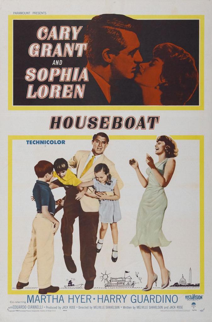 12).  HOUSEBOAT, Cary Grant, Sophia Loren, Harry Guardino., Cd's en Dvd's, Dvd's | Overige Dvd's, Zo goed als nieuw, Alle leeftijden