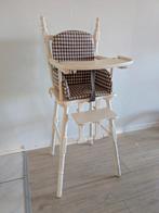 Brocante houten kinderstoel - Voetenplankje + zitverkleiner, Ophalen, Gebruikt, Stoelverkleiner