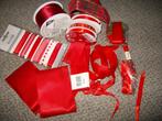 decoratie lint rood, Ophalen of Verzenden, Nieuw, Lint, Band of Elastiek