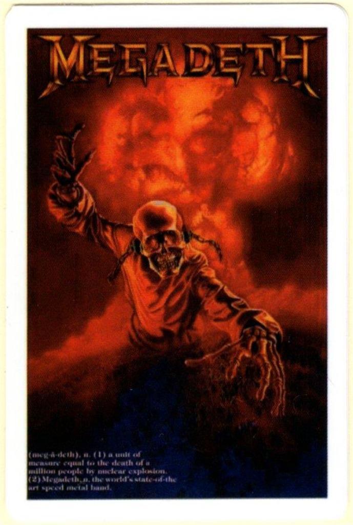 Megadeth sticker #3, Verzamelen, Muziek, Artiesten en Beroemdheden, Nieuw, Verzenden