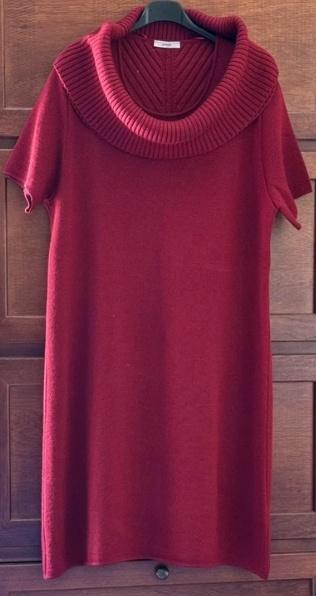 Marina Rinaldi jurk 38/40 - 42, Kleding | Dames, Jurken, Nieuw, Maat 38/40 (M), Rood, Onder de knie, Ophalen of Verzenden