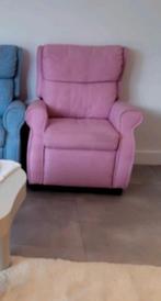 2 x verstelbaar kinderfauteuil - roze en blauw, Ophalen, Zo goed als nieuw