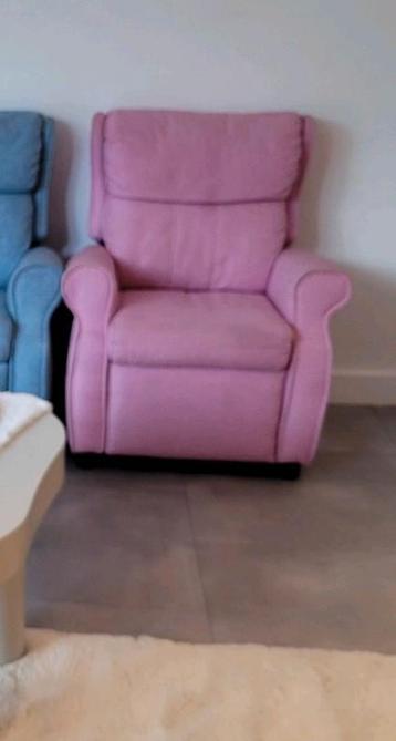 2 x verstelbaar kinderfauteuil - roze en blauw  beschikbaar voor biedingen