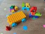 Leuke Duplo set met wagen en dieren, Ophalen of Verzenden, Zo goed als nieuw, Complete set, Duplo