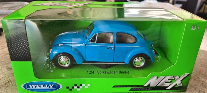 Welly Volkswagen Kever Classic T1 blauw 1950 nieuw in doos, Hobby en Vrije tijd, Modelauto's | 1:24, Nieuw, Auto, Welly, Ophalen of Verzenden
