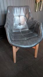 Eetkamerstoel antraciet, Ophalen, Gebruikt, Grijs, Eén