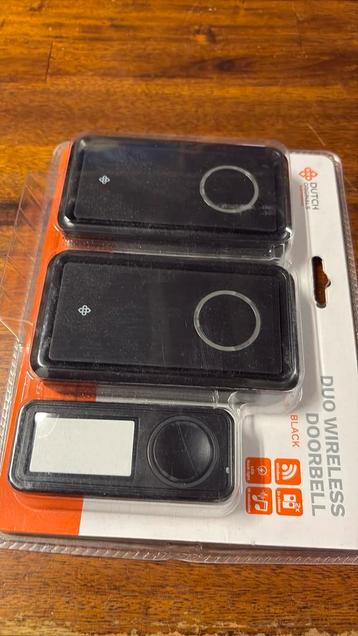 Deurbel wireless met twee ontvangers zwart ongebruikt nieuw beschikbaar voor biedingen