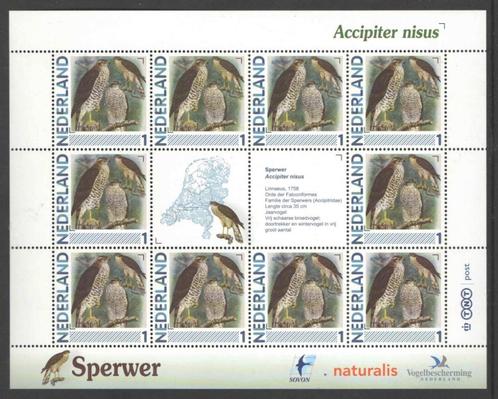 Postzegels Vogels in Nederland: Sperwer, Postzegels en Munten, Postzegels | Nederland, Postfris, Na 1940, Ophalen of Verzenden