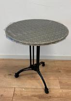 15 horeca/bistro tafels met tafelblad 60cm per stuk te koop, Ophalen of Verzenden, Zo goed als nieuw, Rond, Metaal