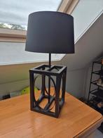 Stijlvolle zwarte tafellamp, Ophalen of Verzenden, Zo goed als nieuw, Metaal, Minder dan 100 cm