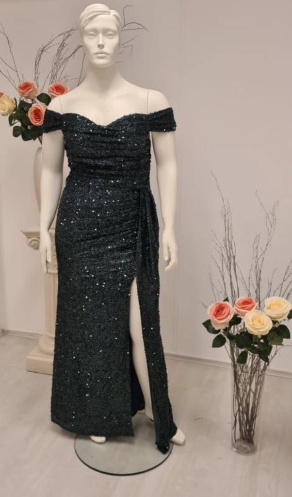 SALE galajurk avondjurk groene pailletten mt 38, 40, 42, Kleding | Dames, Gelegenheidskleding, Nieuw, Galajurk, Groen, Ophalen of Verzenden