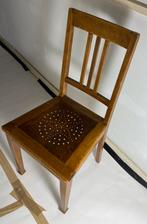 Sfeervol, praktisch handgemaakt vintage stoeltje uit 1902, Ophalen