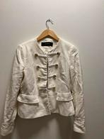 Zara Chicane Blazer - Maat L - Fluweel/Satijn, Wit, Maat 42/44 (L), Ophalen of Verzenden, Zo goed als nieuw