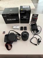 Canon R50 + Lens Canon RF 35mm F1.8, Ophalen, Zo goed als nieuw, Canon, Geen optische zoom