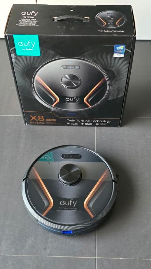 Mooie Eufy RoboVac X8 Hybrid EU stofzuiger + dweil zgan, Witgoed en Apparatuur, Stofzuigers, Zo goed als nieuw, Stofzuiger, Minder dan 1200 watt