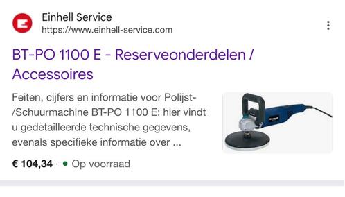 Einhell BT-PO 1100E Polijst-/Schuurmachine, Doe-het-zelf en Verbouw, Gereedschap | Schuurmachines, Gebruikt, Overige typen, Minder dan 600 watt