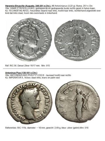 Zilver muntje Antonius Pius beschikbaar voor biedingen