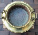 Grote koperen schaal met handvaten doorsnee 44cm prima staat, Antiek en Kunst, Antiek | Koper en Brons, Ophalen of Verzenden, Koper