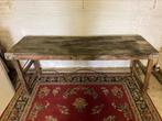 Stoere oude markt tafel, Ophalen, 50 tot 75 cm, Rechthoekig