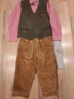 Lederhose 52 gilet leer overhemd kousen oktoberfeest, Ophalen, Zo goed als nieuw, Maat 52/54 (L)