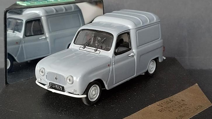 Renault 4 R4 F4 van 1963 Gris Clair 1:43 Vitesse Pol, Hobby en Vrije tijd, Modelauto's | 1:43, Nieuw, Auto, Overige merken, Verzenden