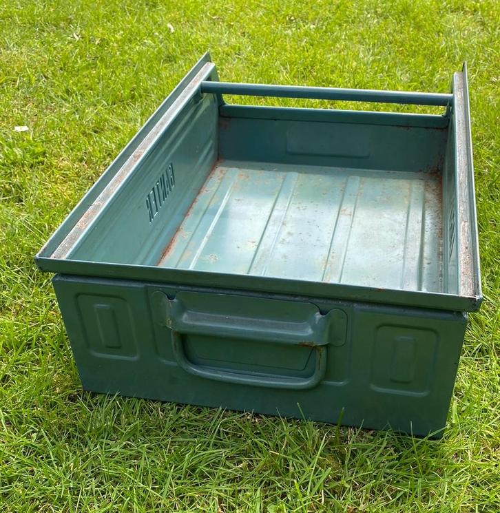 Metalen Archiefbak Lager-Fix groen, Huis en Inrichting, Woonaccessoires | Krantenbakken en Lectuurbakken, Gebruikt, Ophalen of Verzenden