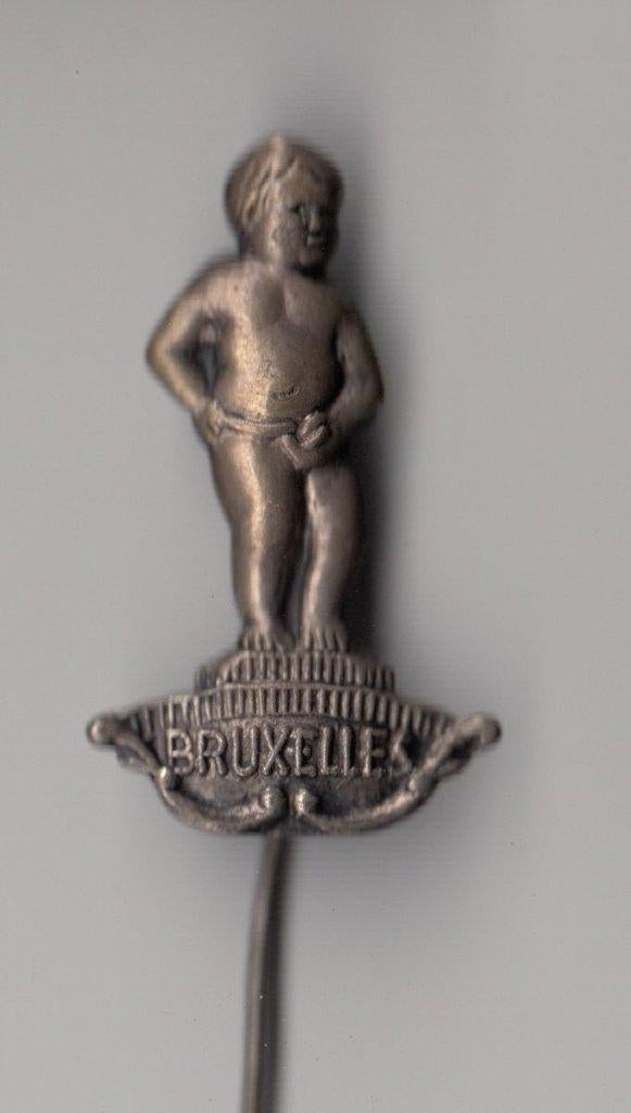 Manneke Pis Bruxelles België speldje, Verzamelen, Speldjes, Pins en Buttons, Gebruikt, Niet vindbaar, Niet vindbaar, Speldje of Pin